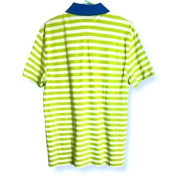 Tommy Hilfiger Men's Green Striped Polo Shirt Classic Fit Size M - Picture 3 of 8